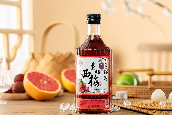 375ml白纹瓶蔓越西梅果酒