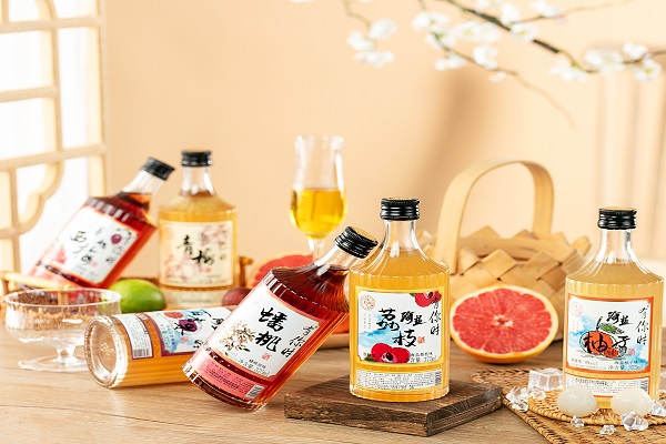 375ml白纹瓶蟠桃果酒