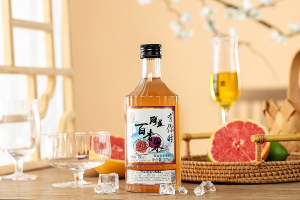 375ml白纹瓶海盐百香果果酒