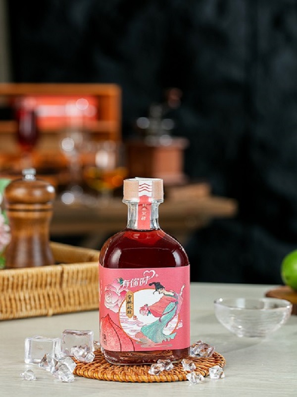 蜜桃玫瑰酒 300ml方瓶